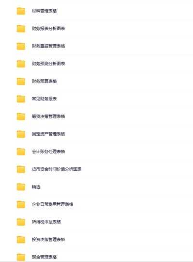 200套专业财务表格-oserp